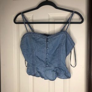 Blue Jean heart shaped shirt 💓